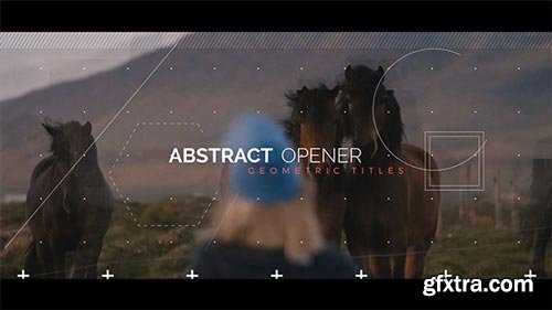 Videohive - Abstract Opener - Geometric Titles - 18517953