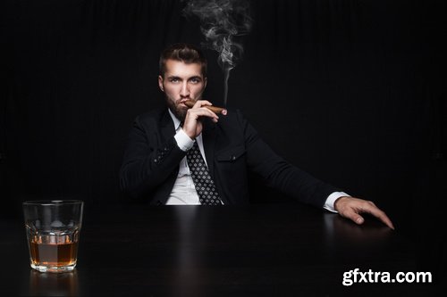 Smoking man - 6 UHQ JPEG