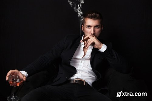 Smoking man - 6 UHQ JPEG