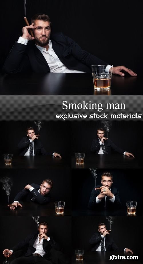 Smoking man - 6 UHQ JPEG