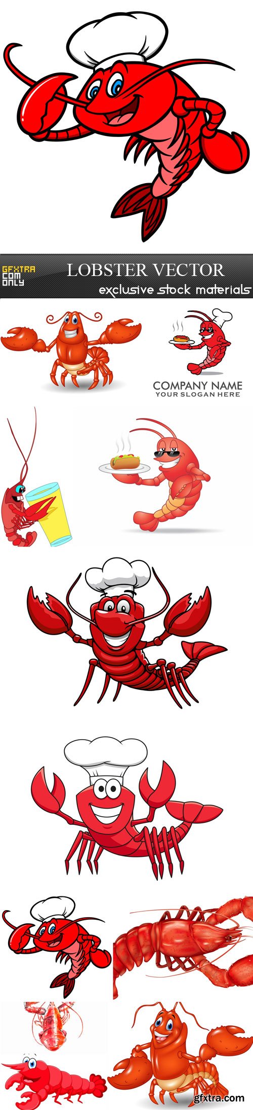 Lobster vector, 11 х EPS