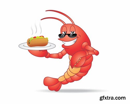 Lobster vector, 11 х EPS