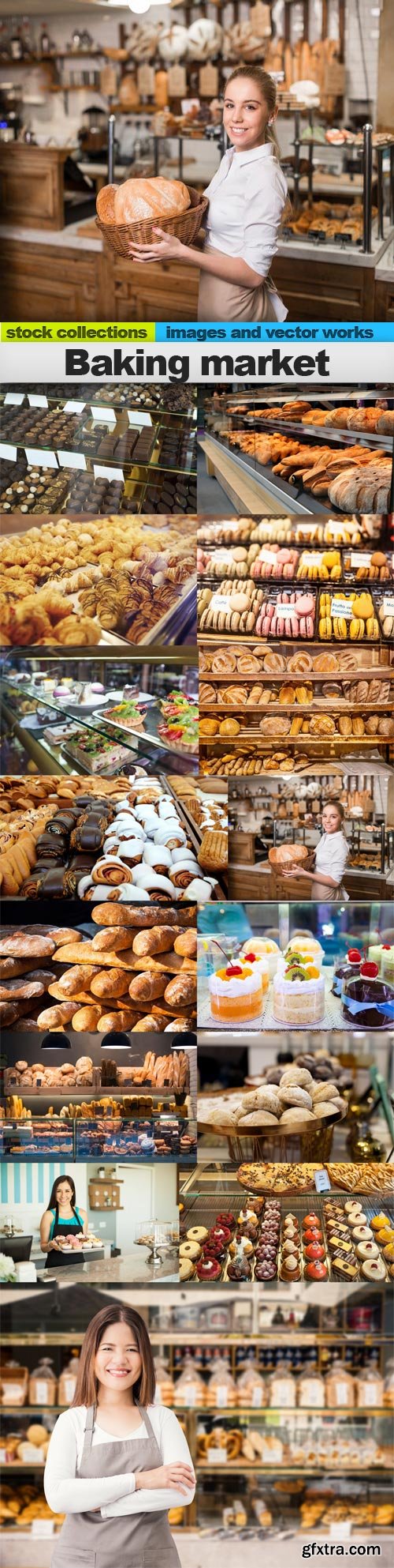 Baking market, 15 x UHQ JPEG