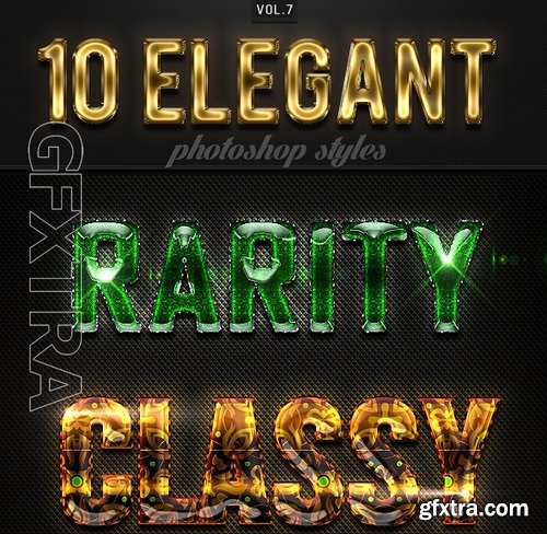 GraphicRiver - 10 Elegant Photoshop Styles Vol 7 16400049