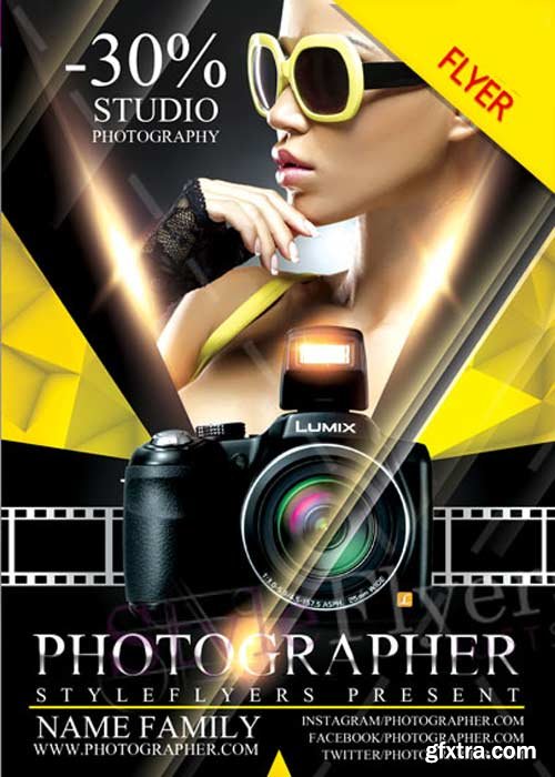 Photographer V7 Flyer PSD Template