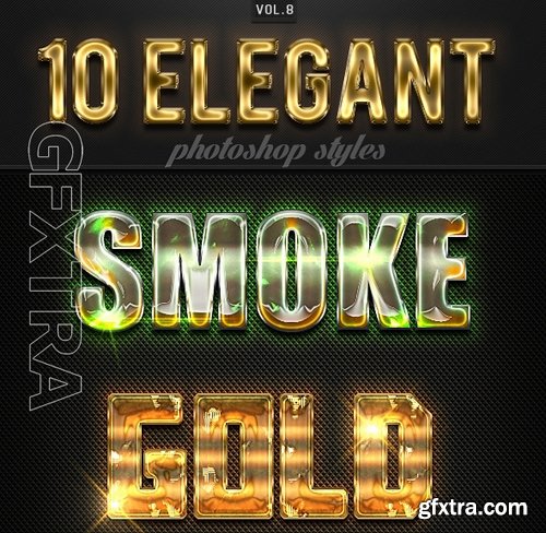 GraphicRiver - 10 Elegant Photoshop Styles Vol 8 16413910