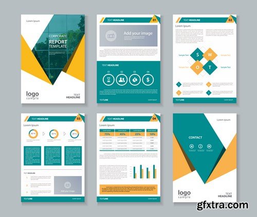 Corporate Presentation & Polygon Infographic 2 - 20xEPS