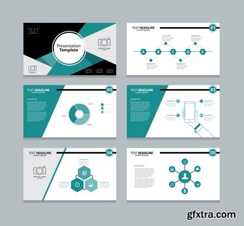 Corporate Presentation & Polygon Infographic 2 - 20xEPS