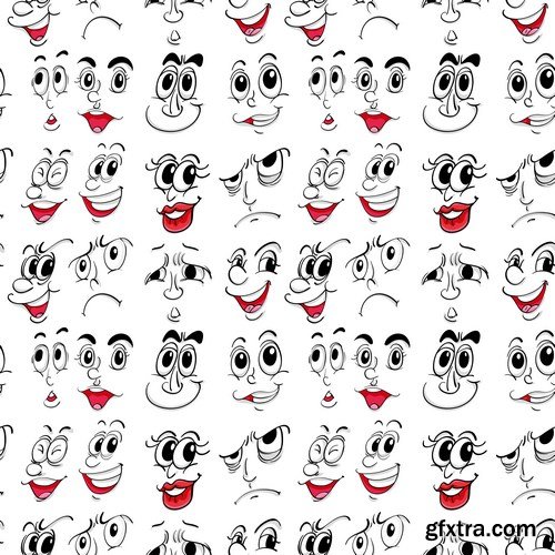 Cartoon Expressions & Emotions 2 - 20xEPS