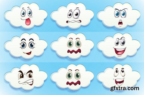 Cartoon Expressions & Emotions 2 - 20xEPS