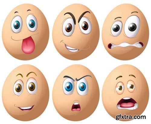 Cartoon Expressions & Emotions 2 - 20xEPS