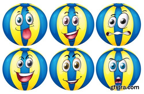 Cartoon Expressions & Emotions 2 - 20xEPS