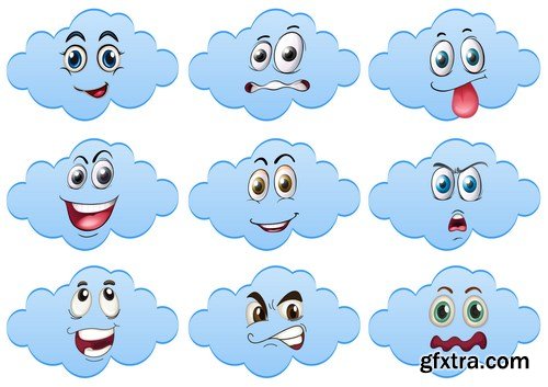 Cartoon Expressions & Emotions 2 - 20xEPS