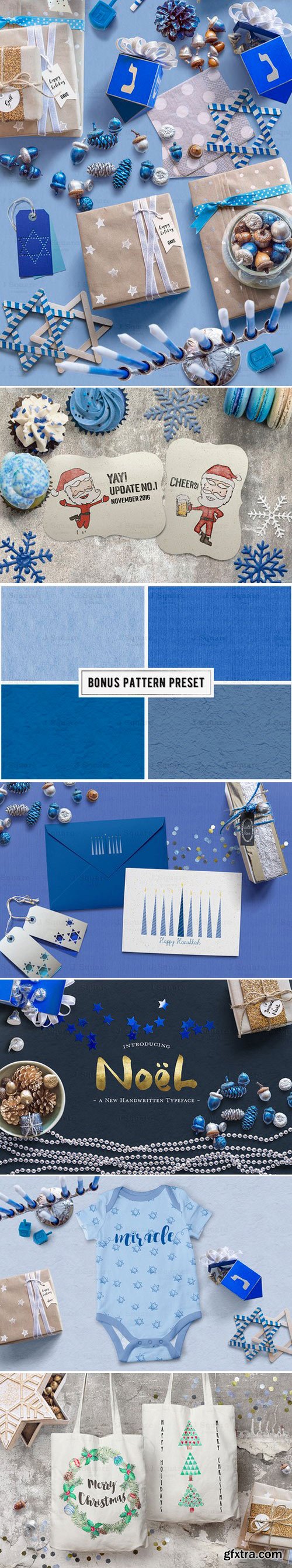 CM - Blue Theme Holiday Props 964735