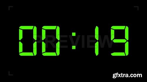 Digital Countdown - Stock Motion Graphics