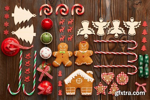 Christmas Sweets & Decorations 2 - 26xUHQ JPEG Photo Stock