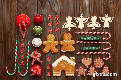 Christmas Sweets & Decorations 2 - 26xUHQ JPEG Photo Stock