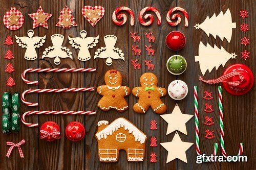 Christmas Sweets & Decorations 2 - 26xUHQ JPEG Photo Stock