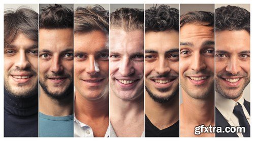 Faces and people\'s emotions 2 - 17xUHQ JPEG Photo Stock