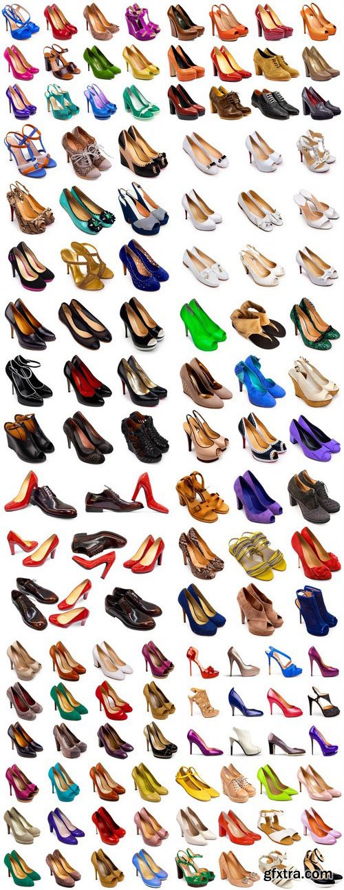 Female footwear collection - 22xUHQ JPEG Photo Stock