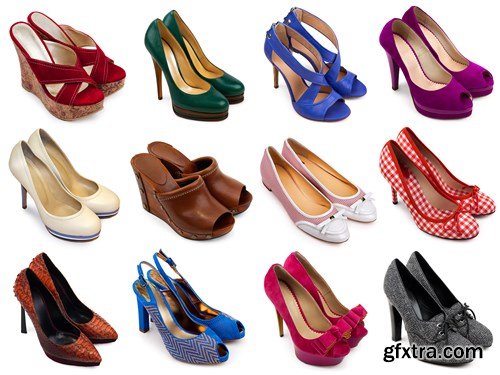 Female footwear collection - 22xUHQ JPEG Photo Stock