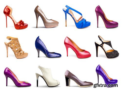 Female footwear collection - 22xUHQ JPEG Photo Stock