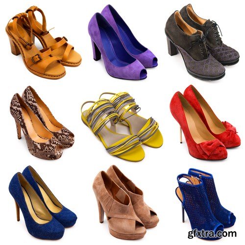 Female footwear collection - 22xUHQ JPEG Photo Stock