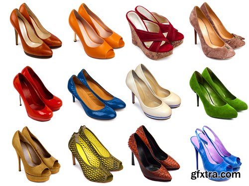 Female footwear collection - 22xUHQ JPEG Photo Stock