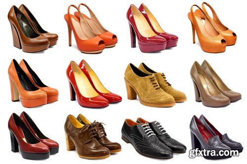 Female footwear collection - 22xUHQ JPEG Photo Stock