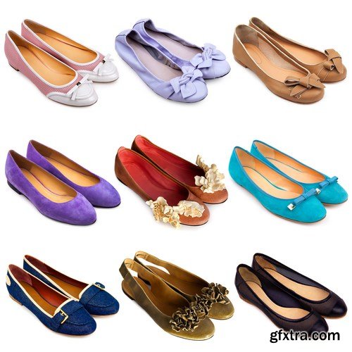 Female footwear collection - 22xUHQ JPEG Photo Stock