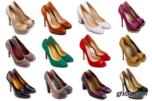 Female footwear collection - 22xUHQ JPEG Photo Stock