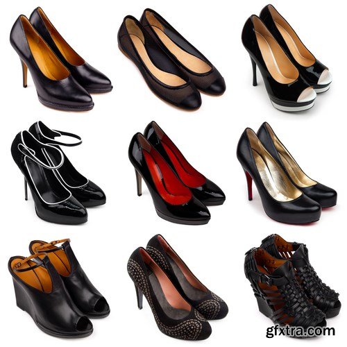 Female footwear collection - 22xUHQ JPEG Photo Stock