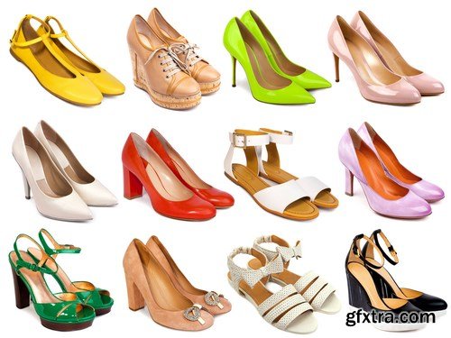 Female footwear collection - 22xUHQ JPEG Photo Stock