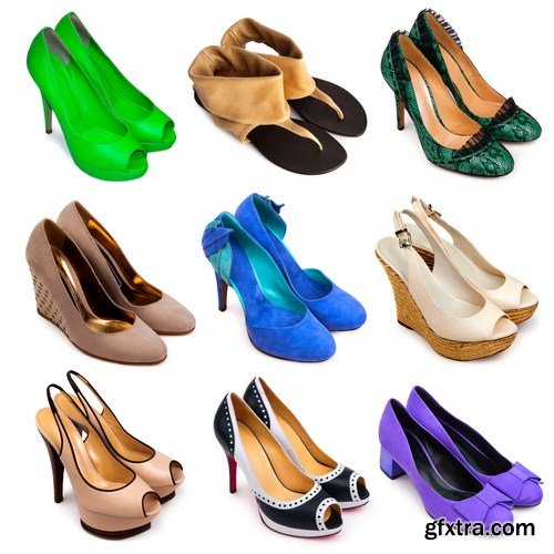 Female footwear collection - 22xUHQ JPEG Photo Stock