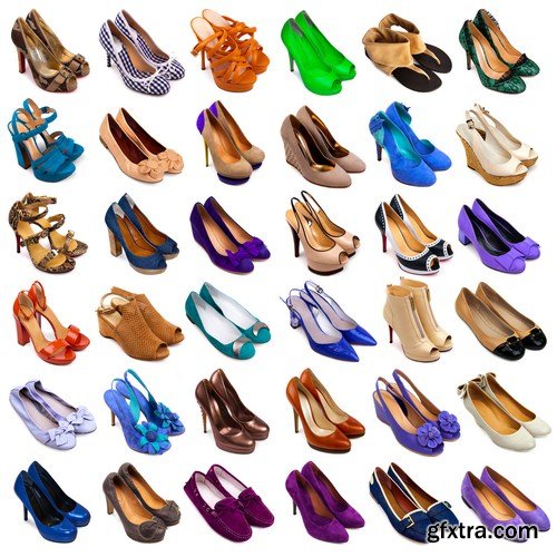 Female footwear collection - 22xUHQ JPEG Photo Stock