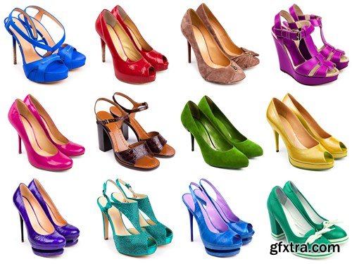 Female footwear collection - 22xUHQ JPEG Photo Stock