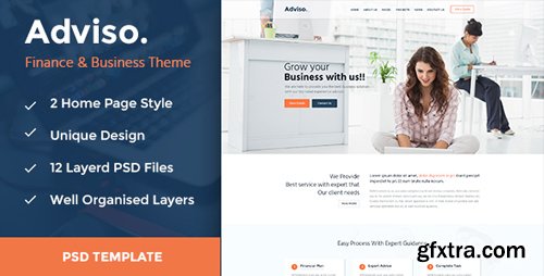 ThemeForest - Adviso - Finance, Consulting, Business PSD Template! 17450876