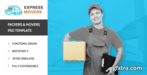 ThemeForest - Express Movers - Moving Company PSD Template 11988256