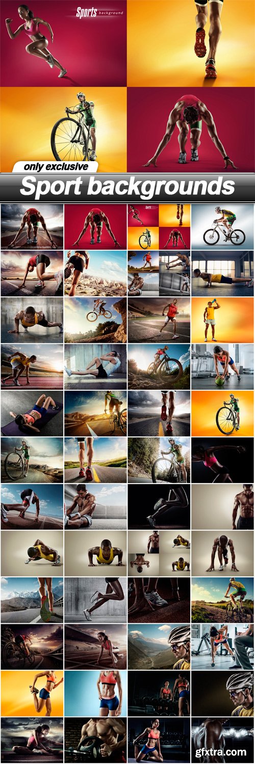 Sport backgrounds - 48 UHQ JPEG