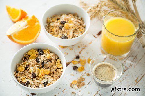 Breakfast-Muesli and Fruits - 9 UHQ JPEG