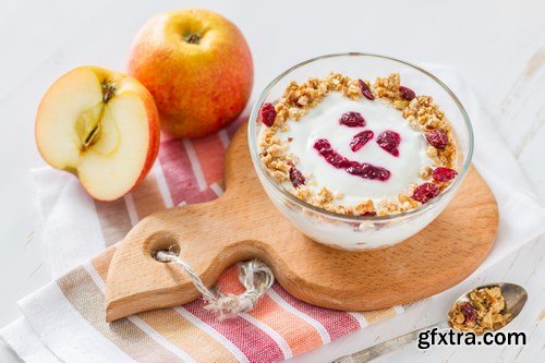 Breakfast-Muesli and Fruits - 9 UHQ JPEG