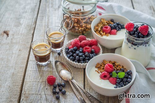 Breakfast-Muesli and Fruits - 9 UHQ JPEG