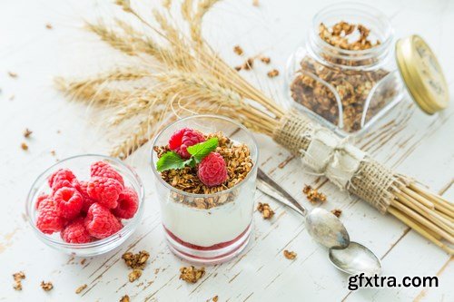 Breakfast-Muesli and Fruits - 9 UHQ JPEG