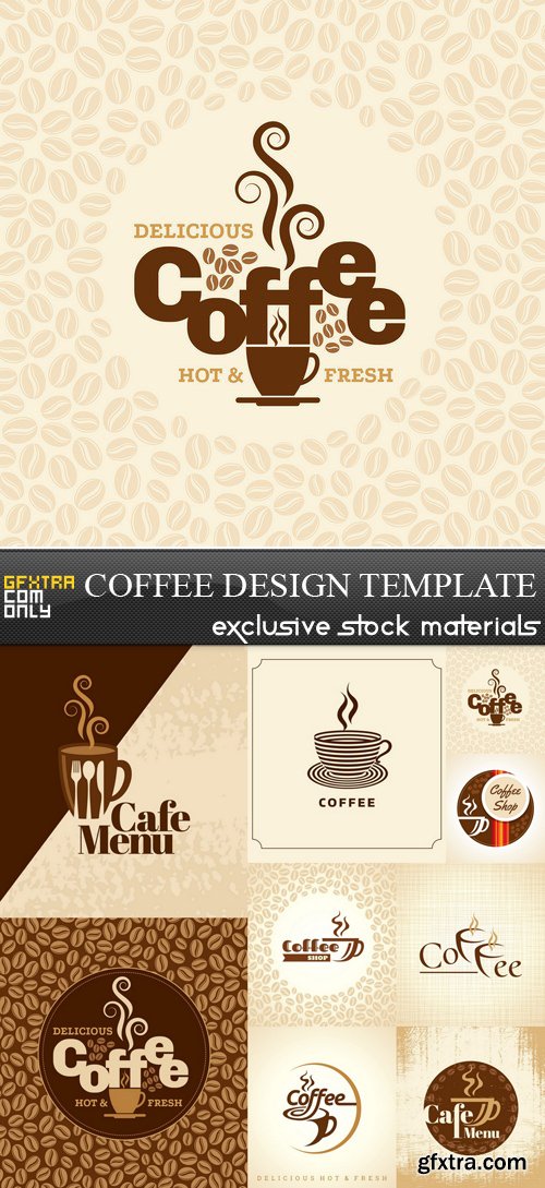 Coffee Design Template - 9 EPS