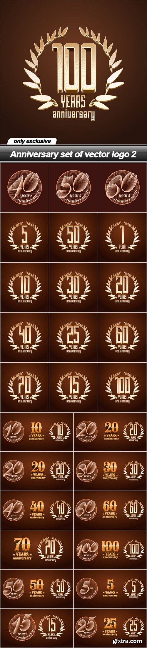 Anniversary set of vector logo 2 - 27 EPS