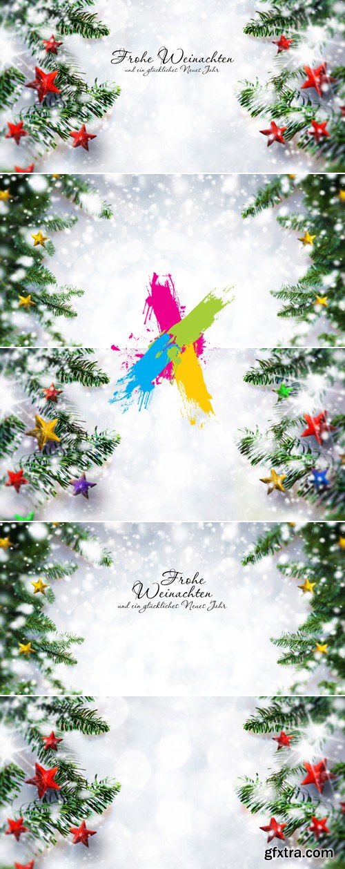 Stock Photo - Christmas Tree Branches Cards 3