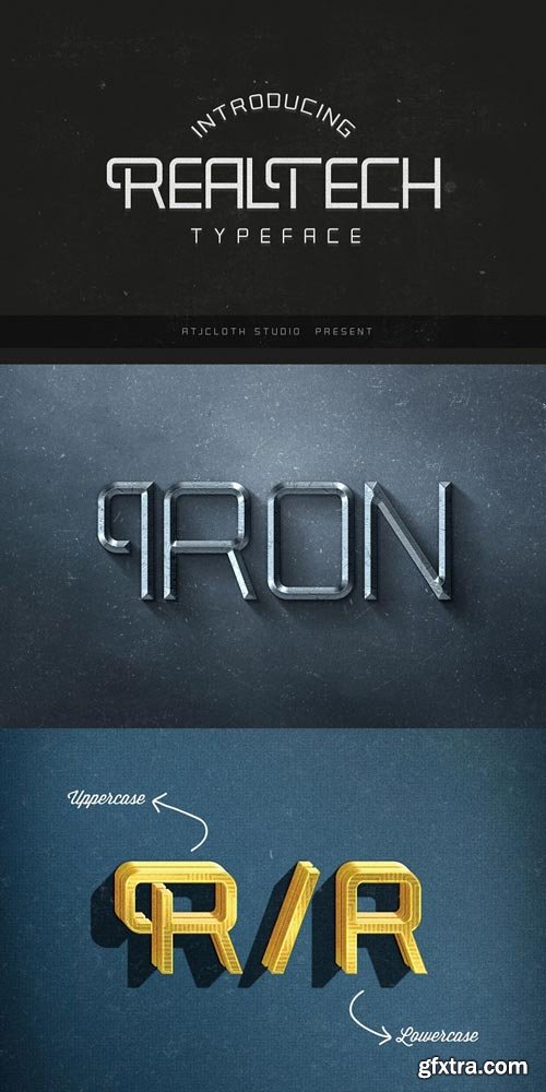 Real Tech Typeface Font Family