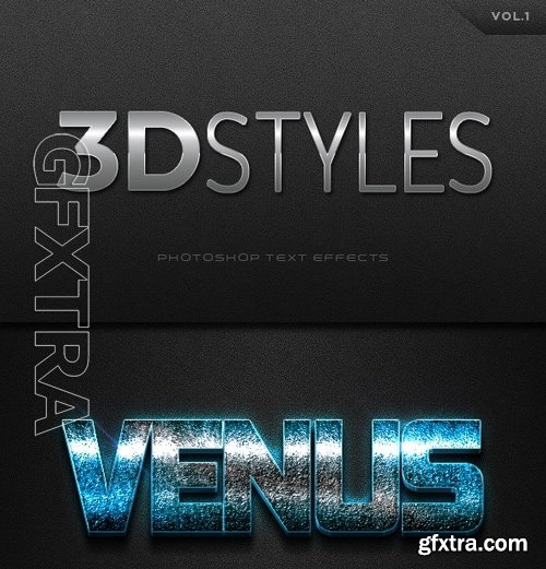 GraphicRiver - 3D Photoshop Text Effects Vol1 16536680