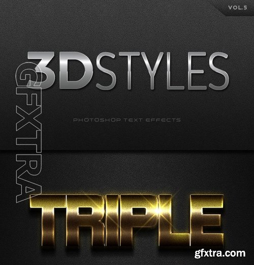 GraphicRiver - 3D Photoshop Text Effects Vol5 16578340