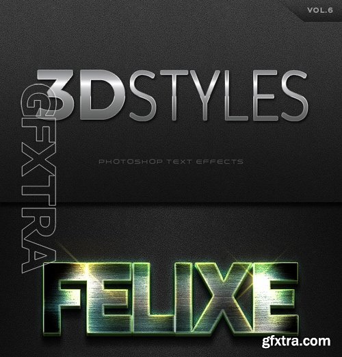 GraphicRiver - 3D Photoshop Text Effects Vol6 16594579